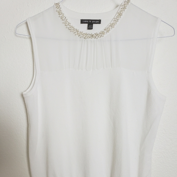 Cable & Gauge Tops - Cable & Gauge Pearl/Beaded Top